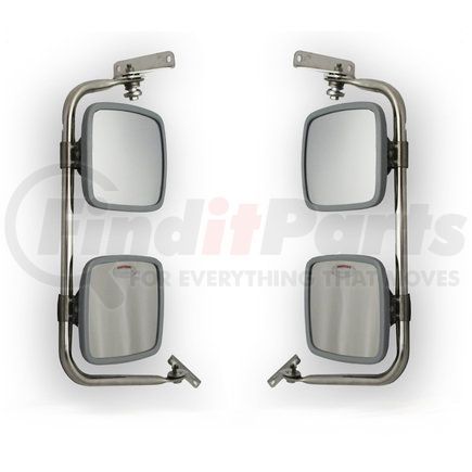 Velvac 713789 Door Mirror - Stainless Steel