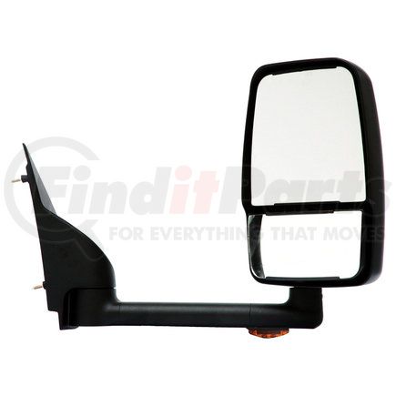 VELVAC 714522 - 2020 deluxe series door mirror - black, 96" body width, deluxe head, passenger side | door mirror