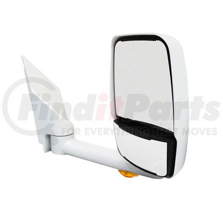 VELVAC 714906 - 2020 deluxe series door mirror - white, 96" body width, deluxe head, passenger side | door mirror