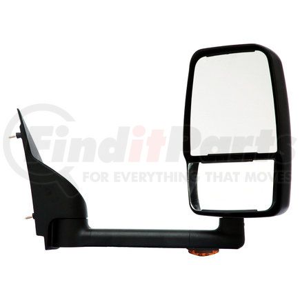 VELVAC 715438 - 2020 deluxe series door mirror - black, 96" body width, deluxe head, passenger side | door mirror