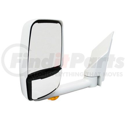 VELVAC 715447 - 2020 deluxe series door mirror - white, 102" body width, deluxe head, driver side | door mirror