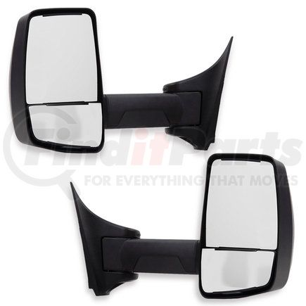 VELVAC 715905 - 2020xg series door mirror - black, 96" body width, driver and passenger side | door mirror