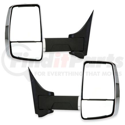 VELVAC 715953 - 2020xg series door mirror - chrome, 96" body width, driver and passenger side | door mirror