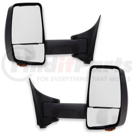 VELVAC 716346 - 2020xg series door mirror - black, 96" body width, driver and passenger side | door mirror