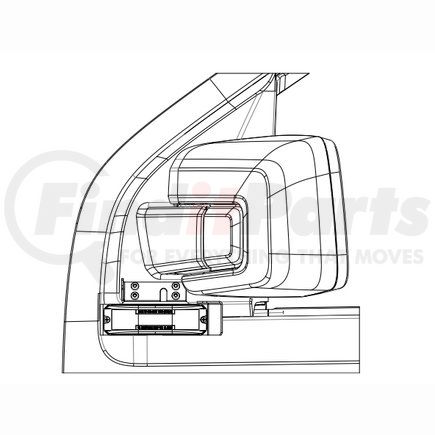 Federal Signal MPSMW9-FRD21MIR MicroPulse® Side Mirror Bracket, Pair, Each Bracket Holds (1) MPSW9 Light, for 2021-2022 Ford F-150 (Non-Towing Mirrors)