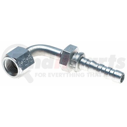 Gates G20181-0810 Hyd Coupling/Adapter- Female JIC 37 Flare Swivel - 90 Bent Tube (GlobalSpiral)