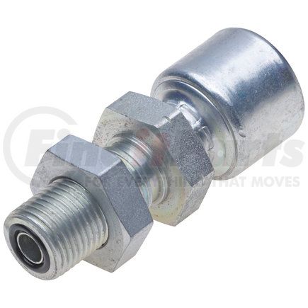 Gates G25228-0404 Hydraulic Coupling/Adapter - Male Flat-Face O-Ring Bulk Head (MegaCrimp)