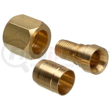 Gates G40170-0404B Hyd Coupling/Adapter- Dual Seat Female JIC 37/SAE 45 Flare Swivel - Brass (C14)