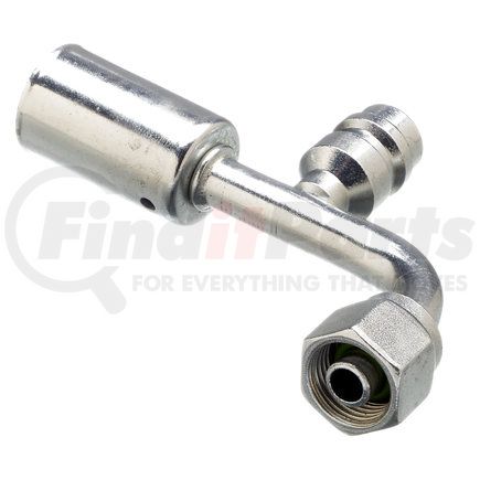 Gates G45589-0606S Female SAE Tube O-Ring Nut Swivel-R134A SVC Port-90 Bent Tube-Stl PolarSeal ACA