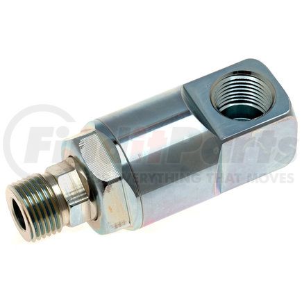 Gates G933400808 Hydraulic Coupling/Adapter - Male Pipe to Female Pipe - 90 (Live Swivel)