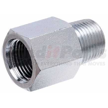 Gates G60132-0406 Male Pipe NPTF to Female Pipe NPTF Increasing Bushing - Long (SAE to SAE)