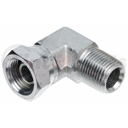 Gates G60144-0606 Male Pipe NPTF to Female Pipe Swivel NPSM - 90 (SAE to SAE)