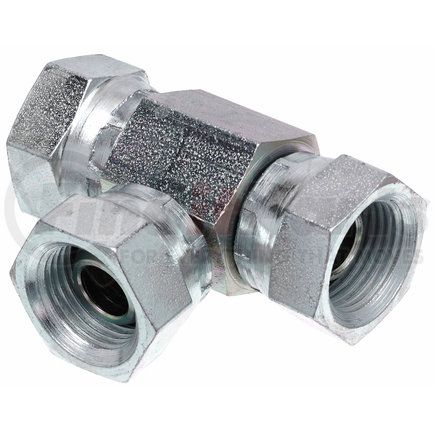 Gates G60184-0808 Hydraulic Coupling/Adapter - Female Pipe Swivel NPSM - Tee (SAE to SAE)