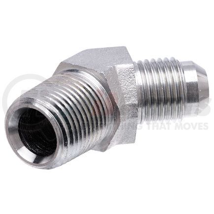 Gates G60497-1208 Hydraulic Coupling/Adapter- Male JIC 37 Flare to Male Pipe NPTF- 45 (SAE to SAE)