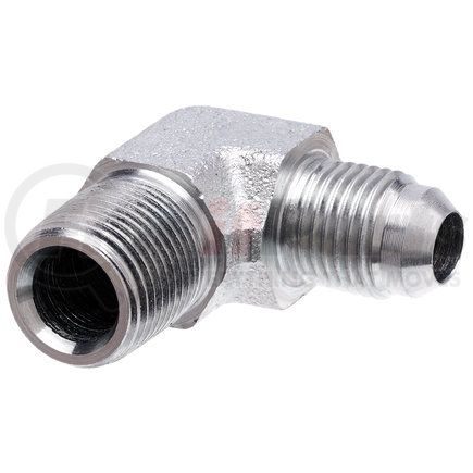 GATES CORPORATION G60499-0606 - hydraulic coupling/adapter- male jic 37 flare to male pipe nptf- 90 (sae to sae) | male jic 37 flare to male pipe nptf - 90 (sae to sae)