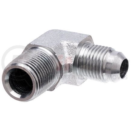 Gates G60499-0804 Hydraulic Coupling/Adapter- Male JIC 37 Flare to Male Pipe NPTF- 90 (SAE to SAE)