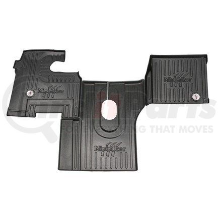Minimizer 10002460 Floor Mats - Black, 3 Piece, Front, Center Row, For International