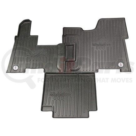 Minimizer 10002728 Floor Mats - Black, 3 Piece, Auto Transmission, Front, Center Row, For Peterbilt