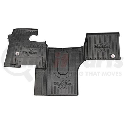 Minimizer 10002377 Floor Mats - Black, 3 Piece, Front, Center Row, For International