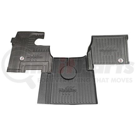 Minimizer 10002394 Floor Mats - Black, 3 Piece, Front, Center Row, For International