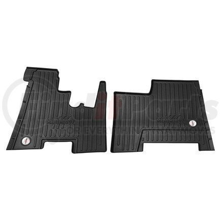 MINIMIZER 10002547 - floor mats - black, 2 piece, front row, for kenworth | flmt-k,kw,v7,aut,mnzr