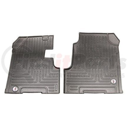 MINIMIZER 10002882 Floor Mats - Black, 2 Piece, With Minimizer Logo, Front Row, For Western Star