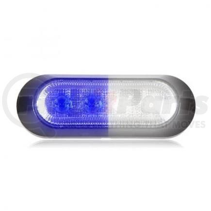 Maxxima M20384BWCL 4 LED BLUE/WHITE CLEAR LENS WA