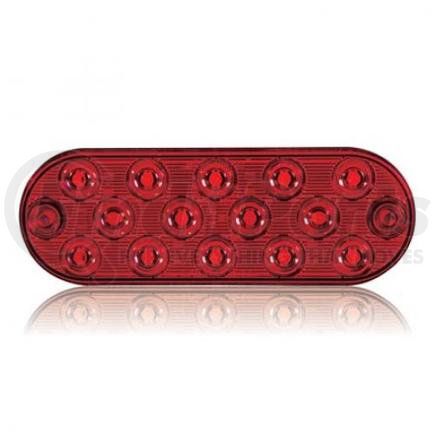 MAXXIMA M63350R Stop/Tail/Turn Signal Light - Oval, Red, Thin Profile, Surface Mount