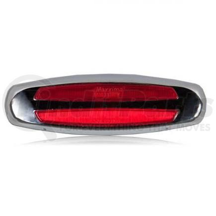 Maxxima M30332R 2" x 6" Clearance Marker Red Chrome Bezel P2