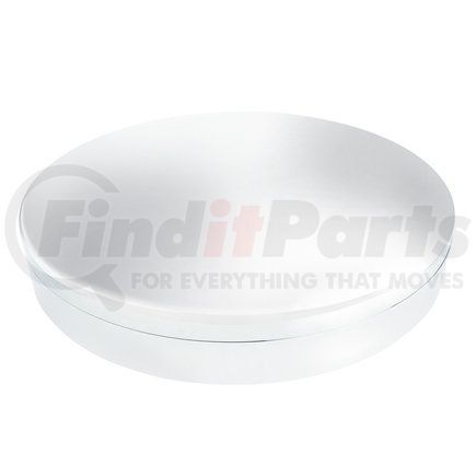 UNITED PACIFIC 10727 - axle hub cover - chrome moon front axle cover with 33mm low profile nut cover - thread-on | chrome moon front axle cover with 33mm low profile nut cover - thread-on