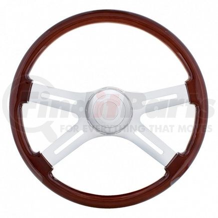 UNITED PACIFIC 88143 - steering wheel - 18" 4 spoke steering wheel with hub - international | 18" 4 spoke steering wheel with hub & horn kit - international