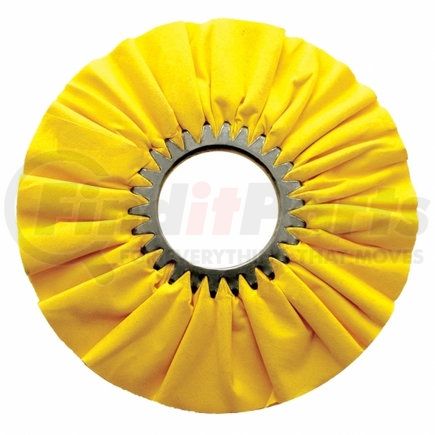 United Pacific 90094 Buffing Wheel - 10" Yellow Treated Airway Buff, 3" Arbor