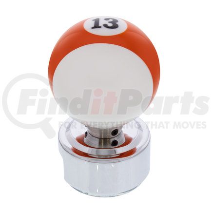 UNITED PACIFIC 70773 - manual transmission shift knob - pool ball shift knob number "13" for 13/15/18 speed eaton style shfters | number "13" pool ball gearshift knob for 13/15/18 speed eaton style shifters