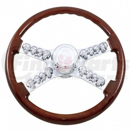 United Pacific 88127 Steering Wheel - 18", Skull, with Hub, International