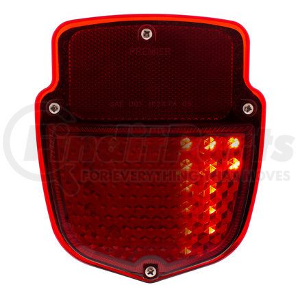 United Pacific 110761 Tail Light - Driver Side, 38 LED Sequential, with Chrome Housing, for 1953-1956 Ford Truck