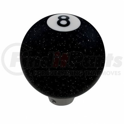 United Pacific 70660 Manual Transmission Shift Knob - Gearshift Knob, Glitter 8 Ball Billiard, Black