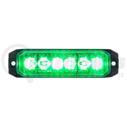 UNITED PACIFIC 39163 Multi-Purpose Warning Light - 6 High Power LED "Competition Series" Slim Warning Light, Green