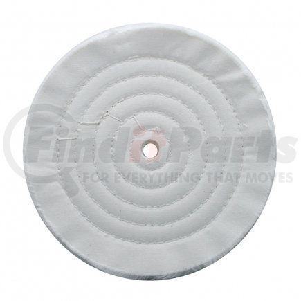UNITED PACIFIC 90078 Buffing Wheel - 8" White Soft Muslin Buff, 1/8" Arbor