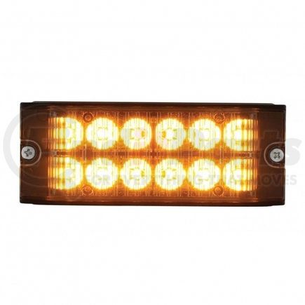 UNITED PACIFIC 36691 Multi-Purpose Warning Light - 12 High Power LED Warning Light Amber