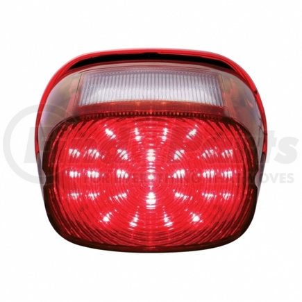 United Pacific 38669 Tail Light - 29 LED, Harley-Davidson, Plastic, Red LED/Lens, with 4 LED License Light