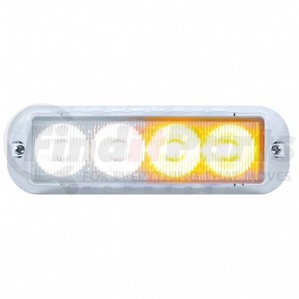 UNITED PACIFIC 37237 Multi-Purpose Warning Light - 4 LED Warning Light, Amber LED/White LED