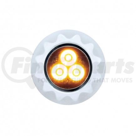 UNITED PACIFIC 36681B Multi-Purpose Warning Light - 3 High Power LED Mini Warning Light, Amber LED