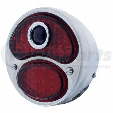 United Pacific FTL2831BD-AL Tail Light - LED 12V, with Blue Dot and Stainless Steel Housing, for 1928-1931 Ford Model A