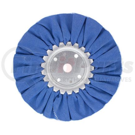 United Pacific 90082 Buffing Wheel - 8" Blue Treated Airway Buff, 5/8" & 1/2" Arbor