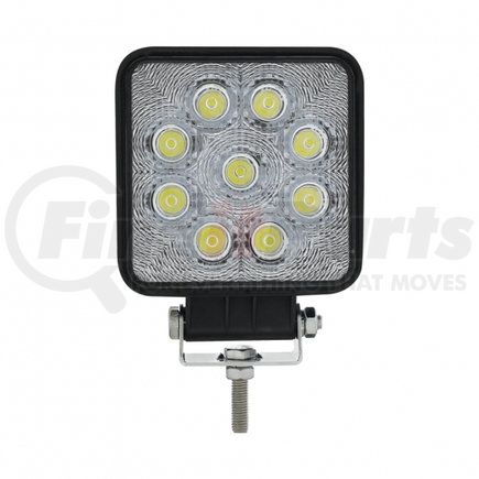 United Pacific 36618 Work Light - Flood Light, Vehicle-Mounted, 9 High Power, LED, 4-1/4" Square "Competition Series"