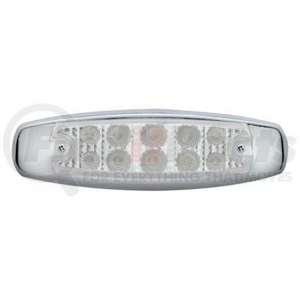 UNITED PACIFIC 39454 Clearance/Marker Light - Red LED/Clear Lens, Rectangle Design, with Reflector, 10 LED