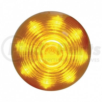 UNITED PACIFIC 38168B Clearance/Marker Light, Amber LED/Amber Lens, Beehive Design, 2", 9 LED