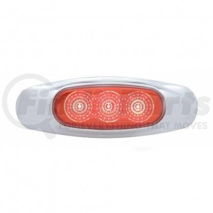 United Pacific 39480 Clearance/Marker Light - Red LED/Red Lens, with Reflector, 3 LED
