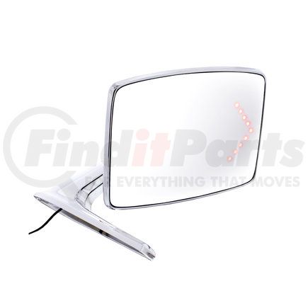 UNITED PACIFIC 110738 - door mirror - chrome exterior mirror with led turn signal for 1966-77 ford bronco and 1967-79 truck | chrme extr mirror, led turn signal for ford bronco (1966-1977)&truck (1967-1979)