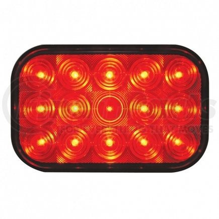 United Pacific 38747 Brake/Tail/Turn Signal Light - 15 LED Rectangular, Red LED/Red Lens